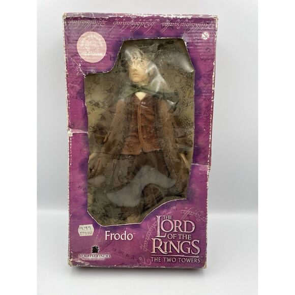 Vintage 2002 FRODO BAGGINS Lord of the Rings Toy Figure New In Box - Picture 1 of 10